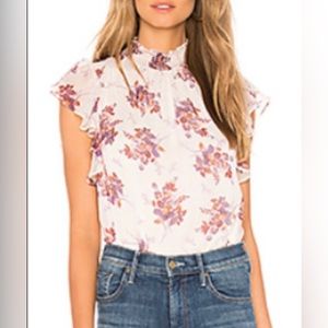 💜 EUC 1 State floral blouse